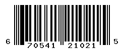 UPC barcode number 670541210215
