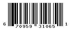 UPC barcode number 670959310651