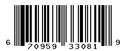 UPC barcode number 670959330819