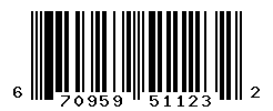 UPC barcode number 670959511232
