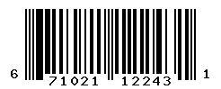 UPC barcode number 671021122431