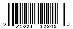 UPC barcode number 671021122493