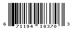 UPC barcode number 671194183703