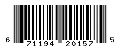 UPC 671194201575 barcode image