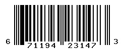 UPC barcode 671194231473