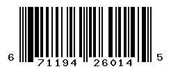 UPC barcode 671194260145