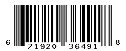 UPC barcode 671920364918