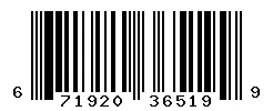 UPC 671920365199 barcode image