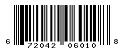 UPC barcode number 672042060108