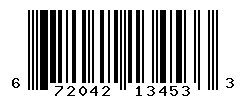 UPC barcode number 672042134533