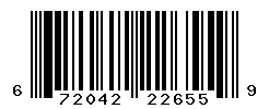 UPC barcode number 672042226559