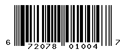 upc 672078010047 barcode image