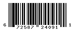 UPC barcode 672587240911