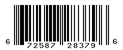 UPC barcode 672587283796