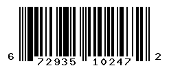 UPC barcode number 672935102472