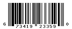 UPC barcode number 673419233590