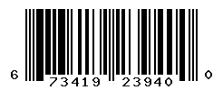 UPC barcode number 673419239400