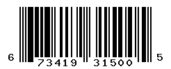 UPC barcode number 673419315005