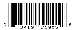 UPC barcode number 673419319058