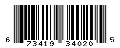 UPC barcode number 673419340205