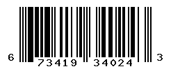 UPC barcode number 673419340243