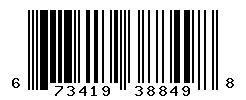 UPC barcode number 673419388498