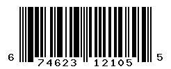 UPC barcode number 674623121055