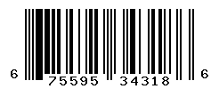 UPC barcode number 675595343186