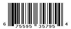 UPC barcode number 675595357954