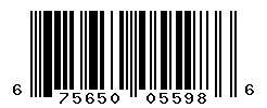 UPC barcode number 675650055986