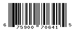 UPC barcode number 675900706415