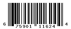 UPC barcode number 675901116244