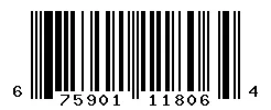 UPC barcode 675901118064