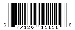 UPC barcode number 677120111116