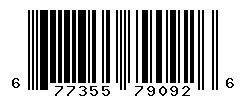 UPC barcode number 677355790926