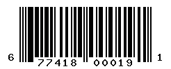 UPC barcode 677418000191