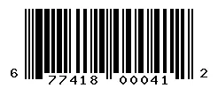 UPC barcode 677418000412