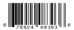 UPC barcode number 678924083036