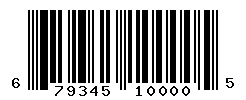 UPC barcode number 679345100005