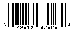 UPC barcode number 679610636864