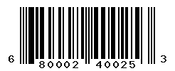 UPC barcode number 680002400253