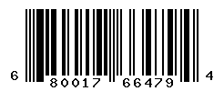 UPC barcode number 680017664794