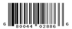 UPC barcode 680044028866