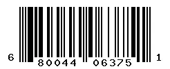 UPC barcode 680044063751