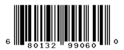 UPC barcode number 680132990600