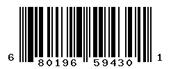 UPC barcode number 680196594301