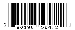 UPC barcode number 680196594721
