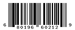 UPC barcode number 680196602129