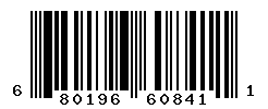 upc 680196608411 barcode image
