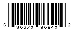 UPC barcode number 680270906402